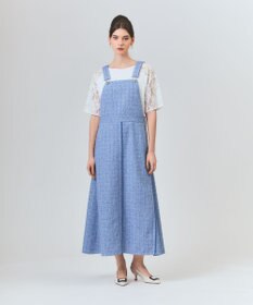 GRACE CONTINENTAL シャンブレーツイードジャンパースカート