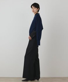 GRACE CONTINENTAL ウールタックワイドパンツ