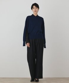 GRACE CONTINENTAL ウールタックワイドパンツ