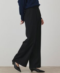 GRACE CONTINENTAL ウールタックワイドパンツ