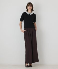 GRACE CONTINENTAL タックワイドパンツ