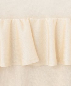 美品　グレースコンチネンタル　ドットフリル　コットンニットトップス 美品グレースコンチネンタルドットフリルコットンニットトップス