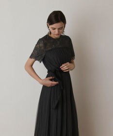 GRACE CONTINENTAL チュールプリーツドレス