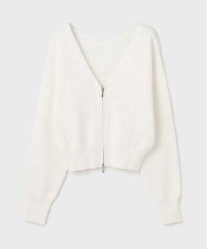 GRACE CONTINENTAL ハイゲージ畦ニットカーディガン