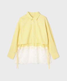 GRACE CONTINENTAL レースティアードシャツ