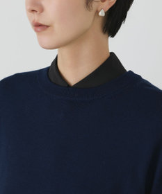GRACE CONTINENTAL ウールスリットニットトップ