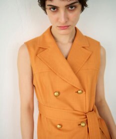 GRACE CONTINENTAL リネンタッチダブルブラウス