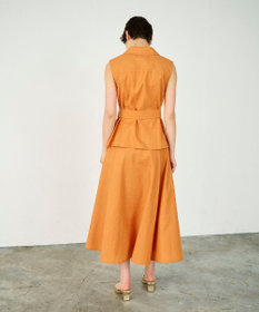 GRACE CONTINENTAL リネンタッチダブルブラウス