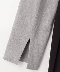 GRACE CONTINENTAL ウールタッチバイカラードレス