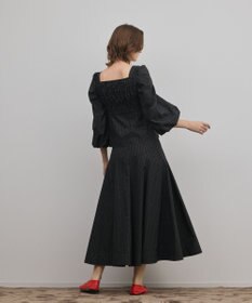 GRACE CONTINENTAL ラメドットタフタジャガードスカート