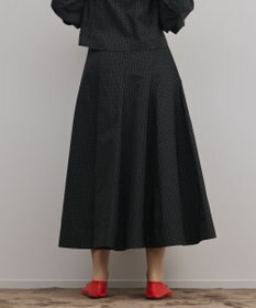 GRACE CONTINENTAL ラメドットタフタジャガードスカート