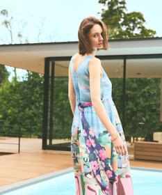 GRACE CONTINENTAL リゾートプリントマキシ