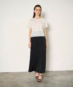 GRACE CONTINENTAL ビジューチュールトップ