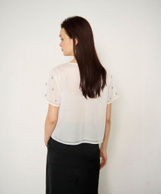 GRACE CONTINENTAL ビジューチュールトップ