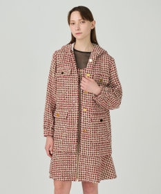 GRACE CONTINENTAL ツイードフードコート