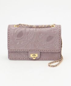 GRACE CONTINENTAL CarvingChainBAG ラベンダー