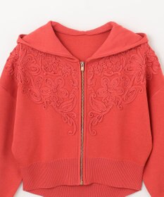 即完売 グレースコンチネンタル コード刺繍ニットパーカー コード刺繍ニットパーカー / GRACE CONTINENTAL | GRACE