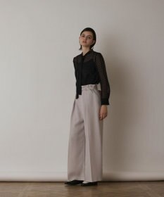 GRACE CONTINENTAL ドットオパールタイ付ブラウス