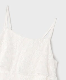 GRACE CONTINENTAL チュールレースロングワンピース