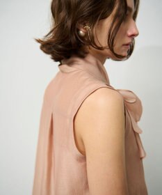 GRACE CONTINENTAL シアーボウタイノースリーブ