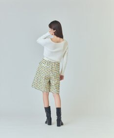 GRACE CONTINENTAL チュールヤーンツイードパンツ