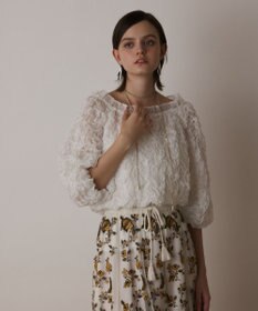 GRACE CONTINENTAL シャーリングトップ