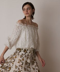 GRACE CONTINENTAL シャーリングトップ