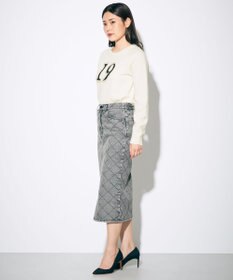 GRACE CONTINENTAL ナンバーモチーフニットトップ