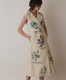 GRACE CONTINENTAL プリントトレンチワンピース キナリ