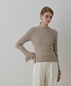 GRACE CONTINENTAL ラメリブニットトップ