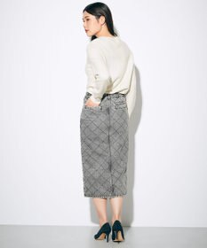 GRACE CONTINENTAL ナンバーモチーフニットトップ