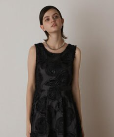 GRACE CONTINENTAL ローズ刺繍ワンピース