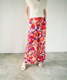 GRACE CONTINENTAL ペイントカラーワイドパンツ