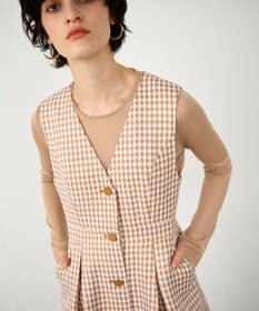 GRACE CONTINENTAL チェックジャンパースカート