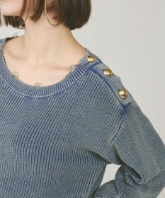 GRACE CONTINENTAL ピグメントニットトップ