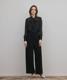 GRACE CONTINENTAL ストライプボウブラウス