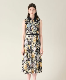 GRACE CONTINENTAL ボタニカルプリントワンピース