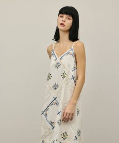 GRACE CONTINENTAL ハンカチパッチワークキャミワンピース