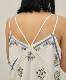 GRACE CONTINENTAL ハンカチパッチワークキャミワンピース