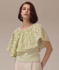 GRACE CONTINENTAL レースケープカットトップ