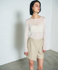 GRACE CONTINENTAL ツイードラップショートパンツ