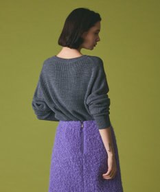 GRACE CONTINENTAL ビジューロゴニットトップ