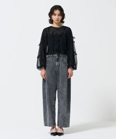 GRACE CONTINENTAL リボンチュールトップ