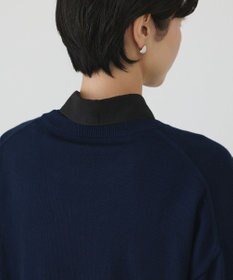 GRACE CONTINENTAL ウールスリットニットトップ