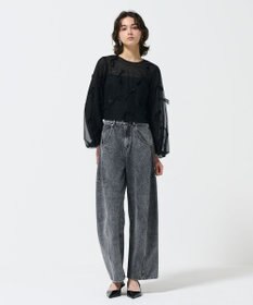 GRACE CONTINENTAL リボンチュールトップ