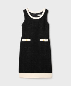 GRACE CONTINENTAL ツイードトリミングワンピース