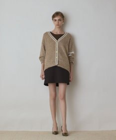 GRACE CONTINENTAL グリッターニットカーディガン