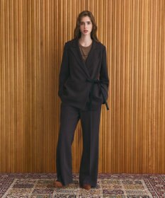 GRACE CONTINENTAL ダブルクロスストレートパンツ