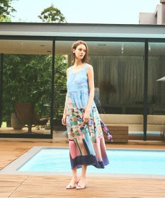 GRACE CONTINENTAL リゾートプリントマキシ