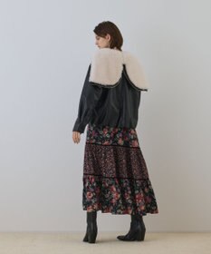 GRACE CONTINENTAL フェイクレザーボンバージャケット